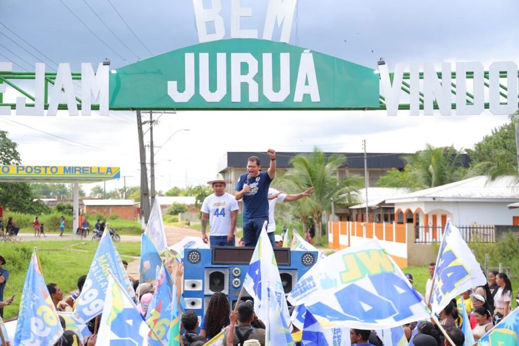 Na reta final da campanha, Marcellus Campêlo percorre a Calha do Juruá, região de onde vieram seus pais